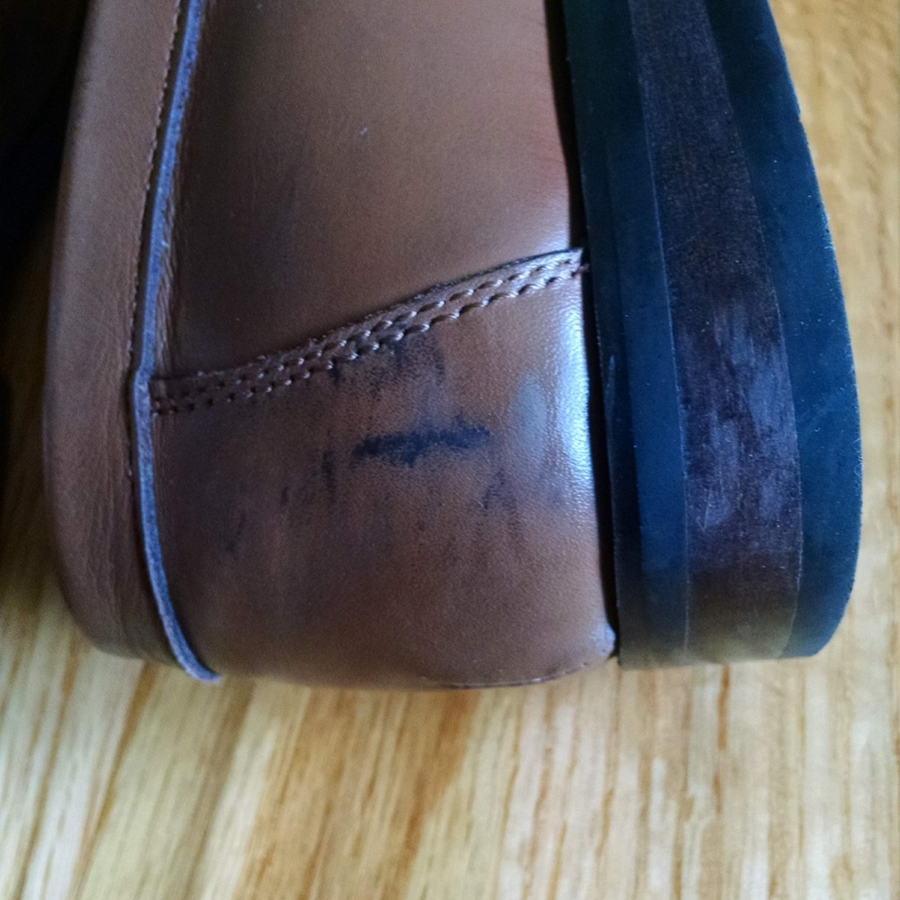 Men's Bass brown loafers size 7.5M - Picture 6 of 7